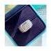 18K White Gold 1.5 Carat, 1.039 ctw, Natural Diamond, Wedding Band Ring, Men